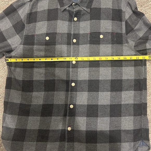 True Grit Gray Plaid Flannel Button Down XL - Picture 11 of 11
